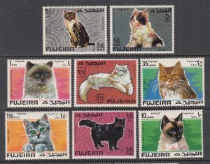 Fujeira MI 206-213 Cats MNH VF