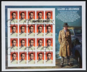 U.S. Used #3152 32c Humphrey Bogart Sheet of 20 First Day Cover