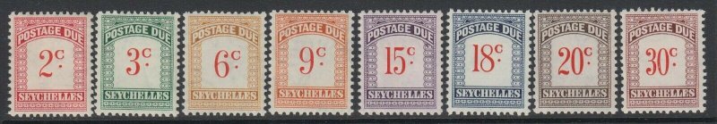 Seychelles, Scott J1-J8 (SG D1-D8), MNH