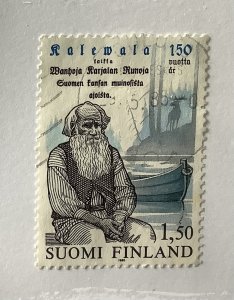 Finland 1985  Scott 703 used -  1.50m,  150th Anniv. of Kalevala