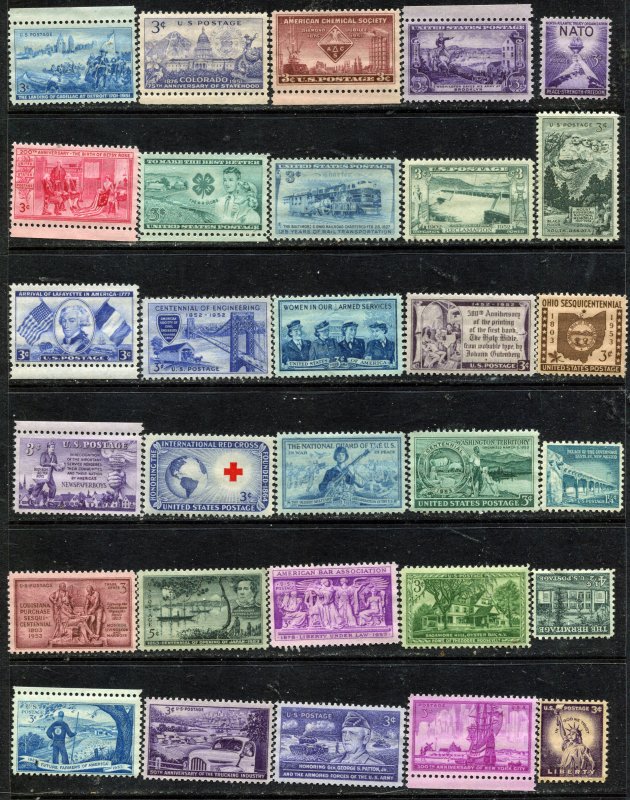 #1000 and higher 30 total stamps mint OGNH. ⭐⭐⭐⭐⭐