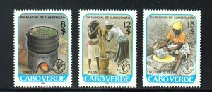 Cape Verde Scott #496-498 MNH