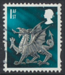 Wales  GB  1st Dragon   SG W99  Used    SC#  21  see details