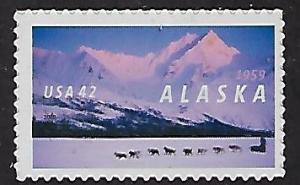 Catalog # 4374 Single Stamp Alaska Statehood 50 Years