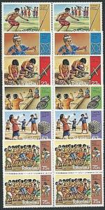 TOKELAU 1983 Sport & Crafts set in blocks of 4 MNH.........................41468