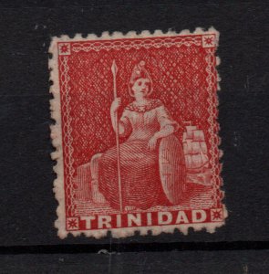 Trinidad 1863 1d Lake SG68 mint no gum WS36456