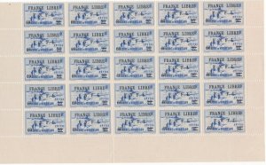 St Pierre et Miquelon 1942 MNH Sc 251 60c on 90c Lighthouse F.N.F.L. O/P Variety