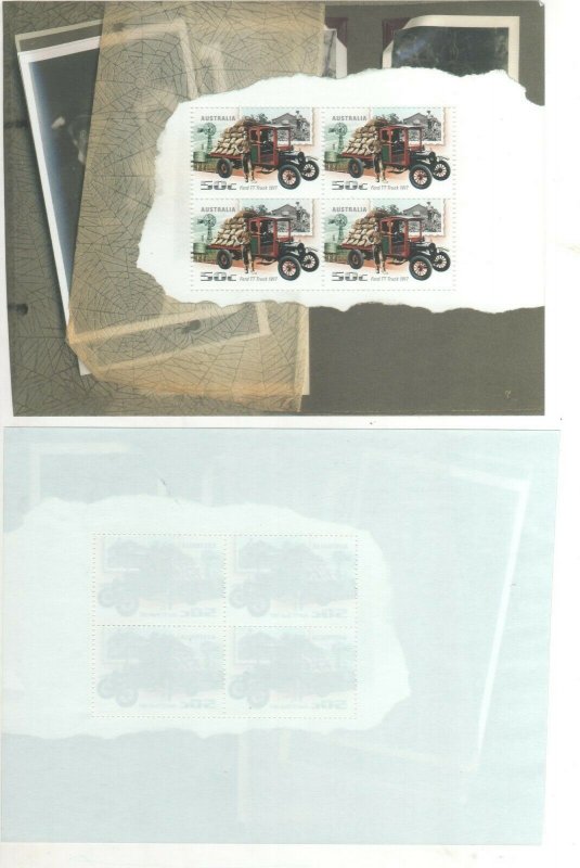 Australian Stamps 2006 Classic Cars 50c Ford TT 1917 Truck Block 4 Minisheet Min