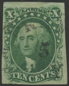 #14 VF USED LIGHT CANCEL POS.15L CV $160 BS3420