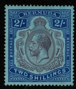 BERMUDA SG88 1927 2/= PURPLE & BRIGHT BLUE/PALE BLUE MTD MINT