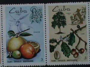 ​CUBA-1969- SC#1454a- AGRICULTURE-LOVELY FRUITS MNH STRIP VF LAST ONE