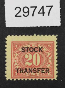 US STAMPS  #RD6 MINT OG NH LOT #29747