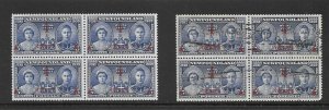 Newfoundland Mint + Very Scarce Used Blocks - #251