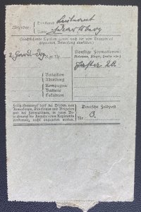 1918 Fighter squadron Post office Germany Letter Sheet Cover