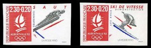 France, 1950-Present #B621-622 (YT 2674-2675) Cat€92, 1990 Winter Olympics,...