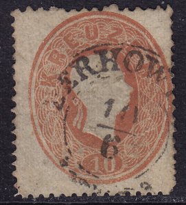 Austria - 1860 - Scott #15 - used - ZERHOWITZ pmk Czech Republic