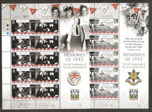 GB - Isle of Man Sc 1087-90 NH issue of 2005 - WORLD WAR II