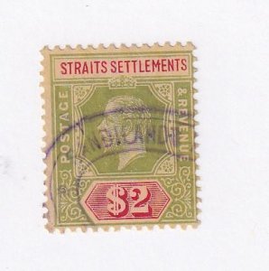 STRAITS SETTLEMENTS # 166 VF-KGV $2 CAT VALUE $76.50 FROM KIMSS30 STAMPS