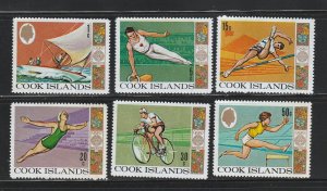 Cook Islands 237-242 Set MNH Sports, Olympics (A)