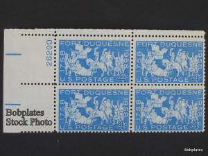 #1123 Ft. Duquesne Upper Left  Plate Block 26199 F-VF NH