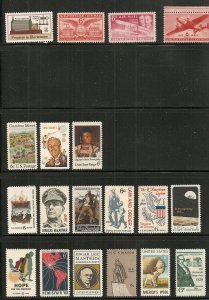 USA  MNH Lot of 3-6 cent singles