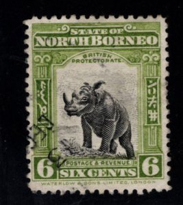 North Borneo Scott 172 Used Rhino stamp