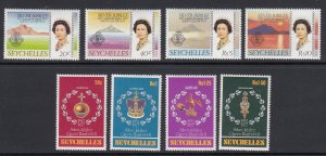 Seychelles 380-7 QEII Silver Jubilee mnh