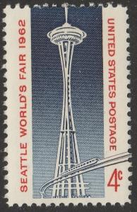 US 1196 Seattle World's Fair 4c single MNH 1962