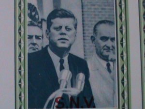 ​PHILIPPINES-1968- JOHN F. KENNDY ELECTIONEERING-IMPRINT IMPERF-MNH BLOCK VF