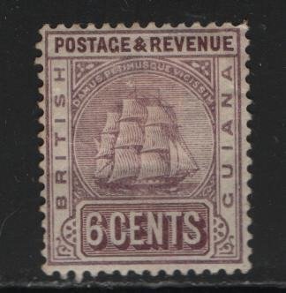 BRITISH GUIANA, 137  MINT HINGED, PAPER HINGED