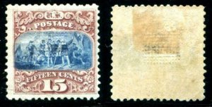 HERRICKSTAMP UNITED STATES Sc.# 118 Brown & Blue Type I, VF OG, Hinged