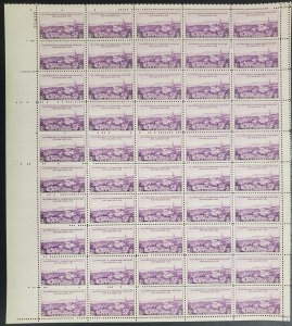 773, MNH 3¢ California San Diego Sheet of 50 Postage Stamps * Stuart Katz