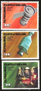 CENTRAL SOUTH AFRICA #C135-37  USED 100,200,300fr 1976