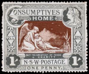 New South Wales Scott B1 (1897) Mint NH VF, CV $72.50 M