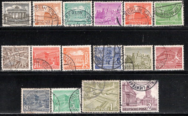 Germany Berlin Scott # 9N42 - 9N58, used