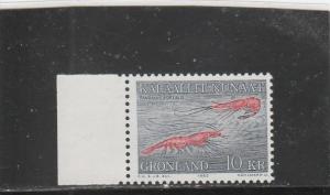 Greenland  Scott#  136  MNH  (1982 Shrimp)