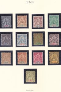 Benin 20-32 Mint OG 1983 Navigation & Commerce Full 13 Stamp Set Scv $277.00