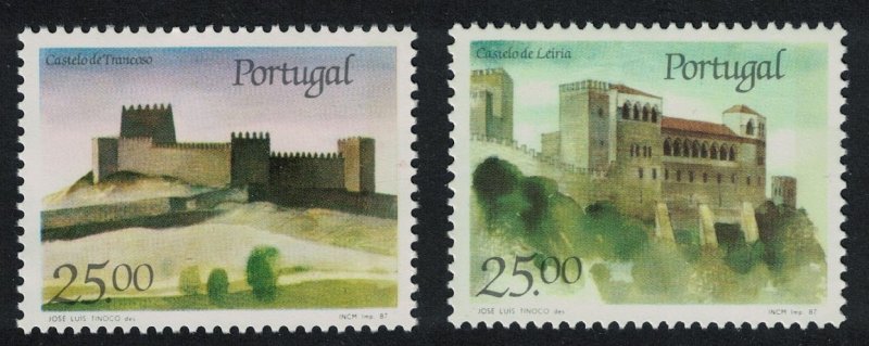 Portugal Castles 5th series 2v 1987 MNH SG#2073-2074