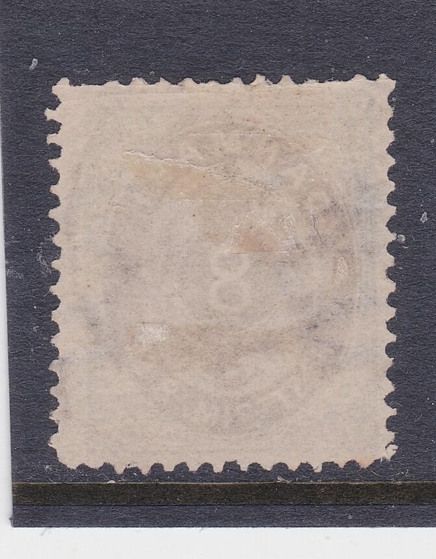 Denmark an 1870 used 8Sk brown & grey