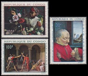 1968 Congo Brazzaville 148-150 Paintings 9,00 €