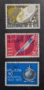 Switzerland #557-559 used CTO