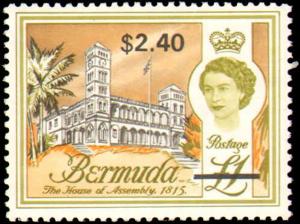 BERMUDA #238-254  MINT HINGED COMPLETE SET ( 17 )