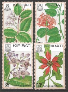 Kiribati 1981 FLOWERS set Perforated Mint (NH)