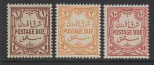 TRANSJORDAN SGD230/2 1942 POSTAGE DUES MNH