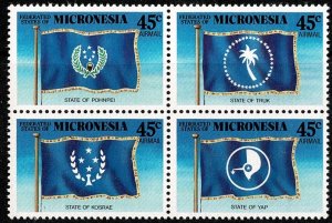 Micronesia #C42a MNH cpl flags
