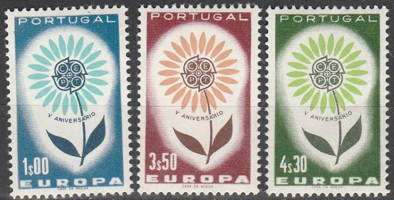 Portugal #921-3 Fine Unused CV $10.00 (C7159)