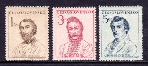 Czechoslovakia - Scott #357-359 - MNH - SCV $0.75