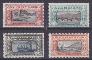 Italy Sc 165-168 MNH. 1923 Manzoni, short set to 50c