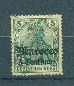Germany Offices in Morocco sc# 34 (3) used cat value $1.10