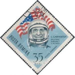 Romania C154 (used cto) 35b Scott Carpenter (1964)